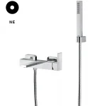 Смеситель для ванны с душевым комплектом Bongio LINE, черный матовый (67526NE0DPR) - Фото 1
