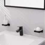 Смеситель для умывальника Hansgrohe Logis со сливным клапаном Push-Open, черный матовый (71077670) - Фото 2