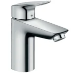 Смеситель для умывальника Hansgrohe Logis с донным клапаном, хром (71107000) - Фото 1