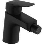 Смеситель для биде Hansgrohe Logis с донным клапаном, черный матовый (71204670) - Фото 1