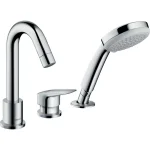 Смеситель для ванны Hansgrohe Logis на 3 отверстия, хром (71313000) - Фото 1