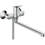 Змішувач для ванни Hansgrohe Logis з довгим виливом, хром (71402000) - Фото 1
