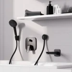 Смеситель Hansgrohe Logis скрытого монтажа ванна/душ, верхняя часть, Matt Black (71405670) - Фото 2