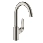 Змішувач для кухні Hansgrohe Focus M421-H220, сталевий (71802800) - Фото 1