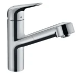 Смеситель для кухни Hansgrohe Focus M427-H150 с выдвижным изливом, хром (71814000) - Фото 1