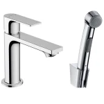 Смеситель для умывальника Hansgrohe  Rebris E 110 гигиенической лейкой, Chrome (72216000) - Фото 1