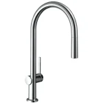 Смеситель кухонный Hansgrohe Talis 210 1jet с вытяжным изливом, хром (72802000) - Фото 1