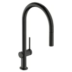 Змішувач для кухні Hansgrohe Talis 210 1jet з витяжним виливом, Brushed Black Chrome (72802340) - Фото 1