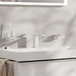 Смеситель для умывальника Hansgrohe Tecturis E 80 CoolStart, Matt White (73002700) - Фото 2