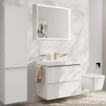 Змішувач для раковини Hansgrohe Tecturis E без зливного гарнітуру, бронза (73011140) - Фото 2