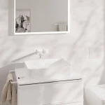 Смеситель для умывальника Hansgrohe Tecturis E 225 из стены, Matt White (73051700) - Фото 2