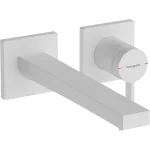Смеситель для умывальника Hansgrohe Tecturis E 225 из стены, Matt White (73051700) - Фото 1