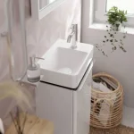 Смеситель для умывальника Hansgrohe Tecturis S 80 CoolStart без донного клапана, хром (73301000) - Фото 2