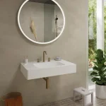 Смеситель для умывальника Hansgrohe Tecturis S на 3 отверстия, Brushed Bronze (73330140) - Фото 2