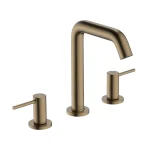 Смеситель для умывальника Hansgrohe Tecturis S на 3 отверстия, Brushed Bronze (73330140) - Фото 1