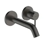 Змішувач для умивальника Hansgrohe Tecturis S 165 зі стіни, Brushed Black Chrome (73350340) - Фото 1