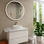 Змішувач для умивальника Hansgrohe Tecturis S 240 Fine CoolStart з д/к Push-Open, Brushed Bronze (73373140) - Фото 2