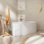 Змішувач для ванни Hansgrohe Tecturis S підлоговий, бронза (73440140) - Фото 2