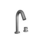 Смеситель для умывальника BongioTime2020 BASIC, на 2 отверстия, Brushed Steel (73502AS00) - Фото 1