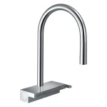 Смеситель кухонный Hansgrohe Aquno Select 170 3jet с вытяжным изливом, хром (73837000) - Фото 1