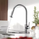 Змішувач для кухні Hansgrohe Talis M52 220 2jet з витяжним зливом Sbox, хром (73863000) - Фото 2