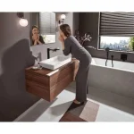 Смеситель для умывальника Hansgrohe Vivenis 250 с донным клапаном, черный (75040670) - Фото 2