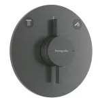Змішувач для душу Hansgrohe прихованого монтажу DuoTurn S на 2 функції, Brushed Black Chrome (75418340) - Фото 1