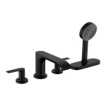 Змішувач Hansgrohe Vivenis на борт ванни, чорний матовий (75444670) - Фото 1