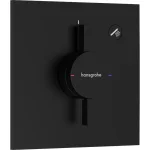 Смеситель для душа Hansgrohe скрытого монтажа DuoTurn E на 1 функцию, Matt Black (75617670) - Фото 1