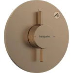 Смеситель скрытого монтажа Hansgrohe DuoTurn S на 1 функцию, Brushed Bronze (75618140) - Фото 1