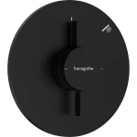 Смеситель для душа Hansgrohe скрытого монтажа DuoTurn S на 1 функцию, Matt Black (75618670) - Фото 1