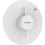 Смеситель для душа Hansgrohe скрытого монтажа DuoTurn S на 1 функцию, Matt White (75618700) - Фото 1
