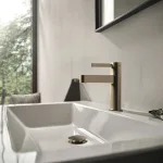 Смеситель для умывальника Hansgrohe Finoris 110 CoolStart с д/к push-open, Brushed Bronze (76024140) - Фото 2