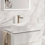 Змішувач для умивальника Hansgrohe Finoris 260 CoolStart з д/к push-open, Brushed Bronze (76072140) - Фото 2