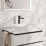 Змішувач для умивальника Hansgrohe Finoris 260 CoolStart з д/к push-open, Brushed Black Chrome (76072340) - Фото 2