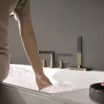 Смеситель Hansgrohe Finoris врезной на край ванны на 4 отверстия, с sBox, Brushed Bronze (76444140) - Фото 2