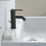 Змішувач для умивальника Duravit C1, чорний матовий (C11010001046) - Фото 2