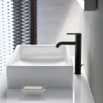 Змішувач для умивальника Duravit C1, чорний матовий (C11030001046) - Фото 2