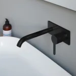 Смеситель для умывальника скрытого монтажа Duravit C1, черный матовый (C11070004046) - Фото 2