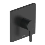 Смеситель для душа скрытого монтажа Duravit C1, черный матовый (C14210009046) - Фото 1
