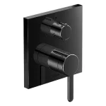 Смеситель для душа скрытого монтажа Duravit C1, черный матовый (C14210011046) - Фото 1