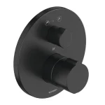 Термостат для ванной скрытого монтажа Duravit C1, черный матовый (C15200014046) - Фото 1