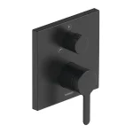 Смеситель для ванной скрытого монтажа Duravit C1, черный матовый (C15210011046) - Фото 1