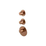 Термостат Almar High Flow, зовнішня частина, 2 споживачі, PVD Brushed Copper (E180032.CO) - Фото 1