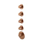 Термостат Almar High Flow, зовнішня частина, 4 споживачі, PVD Brushed Copper (E180034.CO) - Фото 1