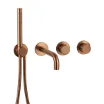 Термостат Almar, зовнішня частина, ручний душ, вилив, PVD Brushed Copper (E180135.CO) - Фото 1
