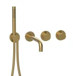 Термостат Almar, зовнішня частина, ручний душ, вилив, PVD Brushed High Brass (E180135.HB) - Фото 1