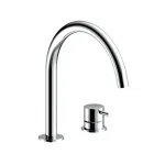 Смеситель для умывальника Almar, 2 отверстия, без донного клапана, Chrome (E214005.CR) - Фото 1