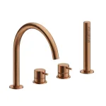 Змішувач для ванни Almar на борт, одноважільний, PVD Brushed Copper (E214006.CO) - Фото 1