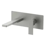 Змішувач для умивальника Paffoni Elle настінний, вилив 150 мм, Steel looking (EL104ST) - Фото 1